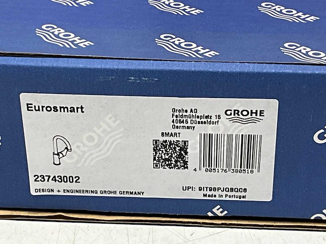 Grohe eurosmart 1-gats wastafelkraan met hoge ronde uitloop - afbeelding 4 van  4