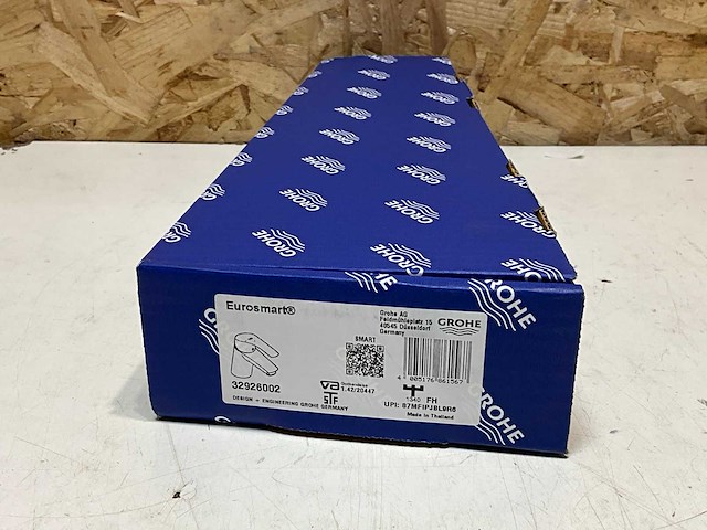 Grohe eurosmart s-size 1-hende lwastafelmengkraan chroom vaste uitl. m.waste - afbeelding 3 van  4