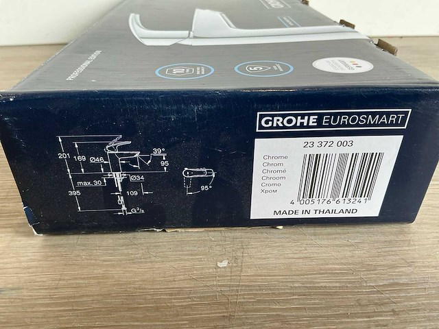 Grohe eurosmart wastafelmengkraan s-size 23372003 wastafelkraan - afbeelding 2 van  4