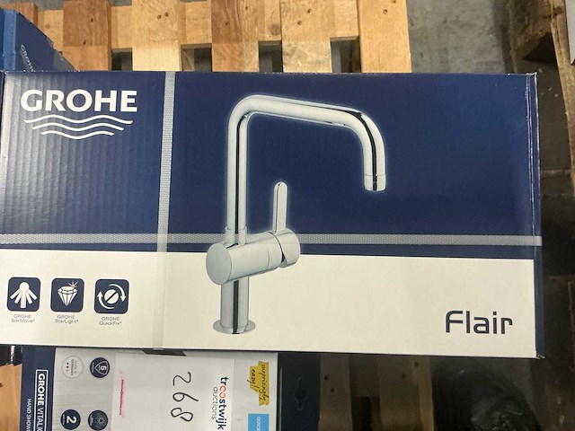 Grohe flair 32453000 chrome keukenmengkraan (5x) - afbeelding 3 van  4