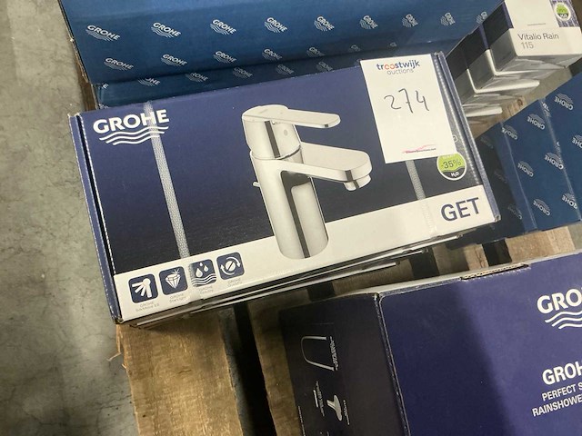 Grohe get 31148000 c3 wastafelkraan (5x) - afbeelding 3 van  3