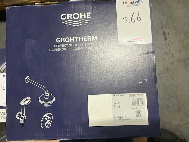 Grohe grohtherm rainshower cosmopolitan 160 doucheset met inbouwthermostat - afbeelding 2 van  4