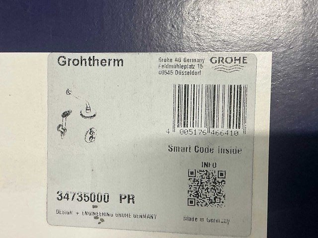 Grohe grohtherm rainshower cosmopolitan 160 doucheset met inbouwthermostat - afbeelding 2 van  3