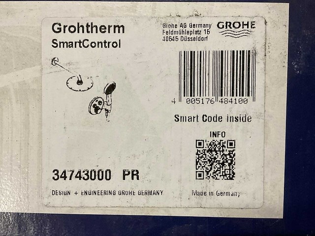 Grohe grohtherm smartcontrol 34 743 000 regendouche - afbeelding 4 van  4