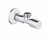 Grohe hoekstopkraan 1/2" buitendraad x 1/2" buitendraad met rozet chroom (3x)