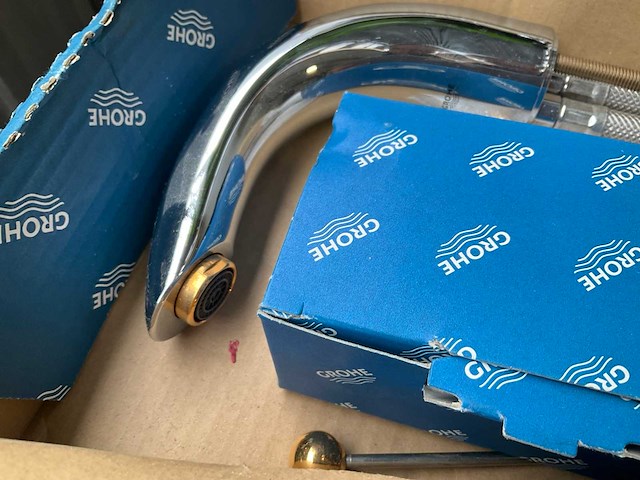 Grohe igo sentosa driegats wastafelmengkraan goud chroom - afbeelding 4 van  10