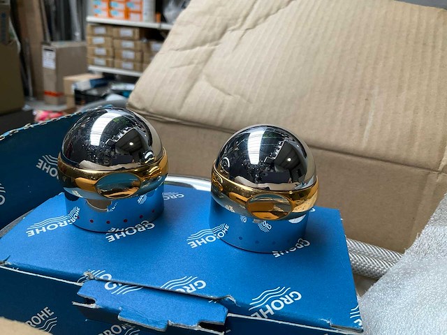 Grohe igo sentosa driegats wastafelmengkraan goud chroom - afbeelding 5 van  10