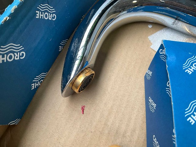 Grohe igo sentosa driegats wastafelmengkraan goud chroom - afbeelding 9 van  10