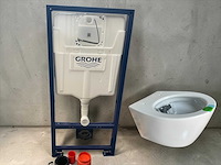 Grohe inbouwreservoir met gessi toiletpot mat wit - afbeelding 1 van  6