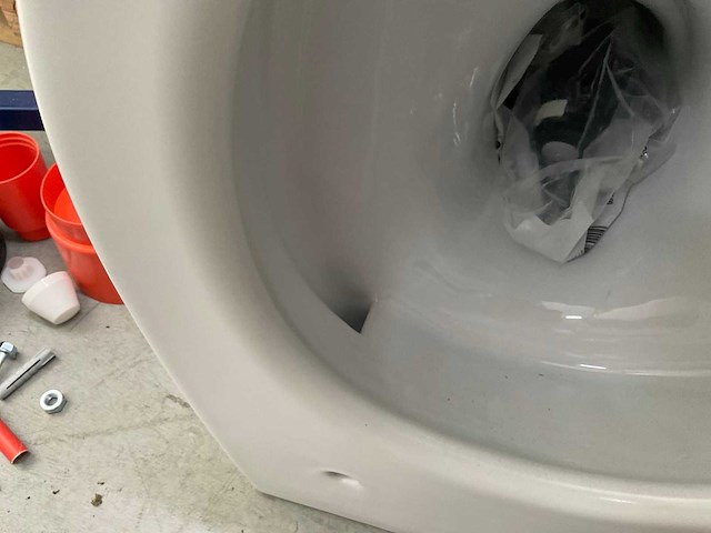 Grohe inbouwreservoir met gessi toiletpot mat wit - afbeelding 4 van  6