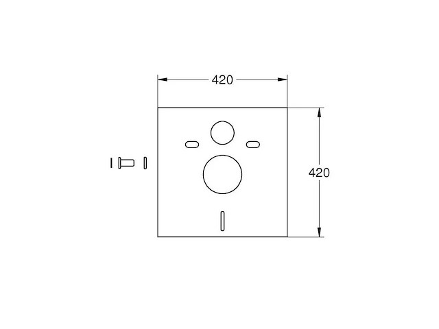 Grohe isolatiemat voor wc 37131000 (68x) - afbeelding 1 van  5