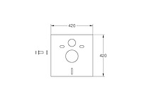 Grohe isolatiemat voor wc 37131000 (68x) - afbeelding 1 van  5