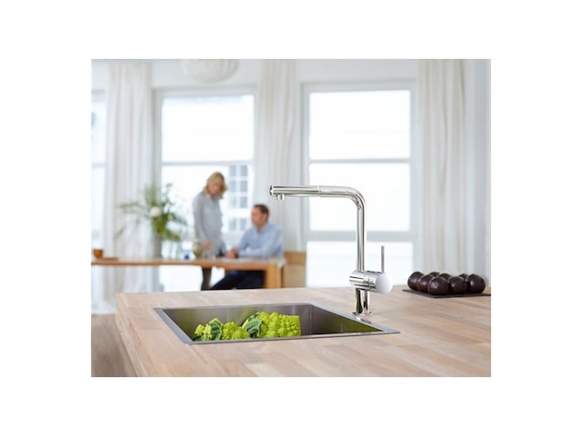 Grohe minta keukenkraan l-uitloop chroom - afbeelding 3 van  5