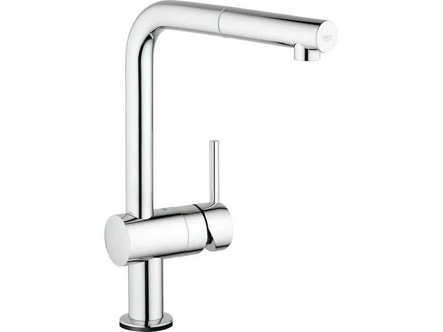 Grohe minta touch 31360001 keukenmengkraan chroom 1-hendel electr. met l-uitloop - afbeelding 1 van  1
