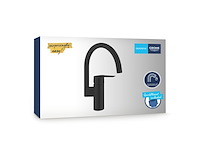Grohe quickfix start eengreeps keukenmengkraan matte black - afbeelding 1 van  4