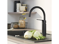 Grohe quickfix start eengreeps keukenmengkraan matte black - afbeelding 2 van  4