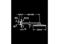 Grohe rainshower 310 smartactive hoofddoucheset warm sunset geborsteld - afbeelding 2 van  2