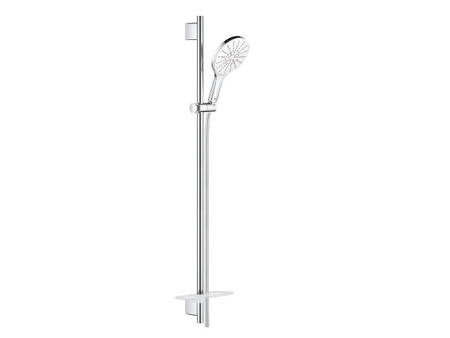 Grohe rainshower smartactive 150 glijstangset 90 cm met zeepschaal chroom/moon white - afbeelding 1 van  3