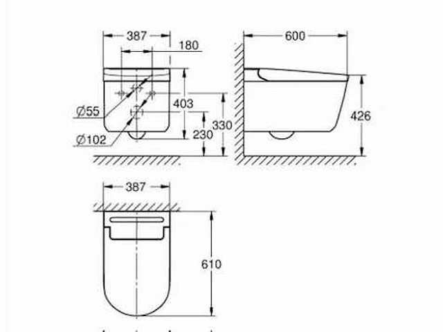 Grohe sensia pro douche toilet - afbeelding 6 van  6