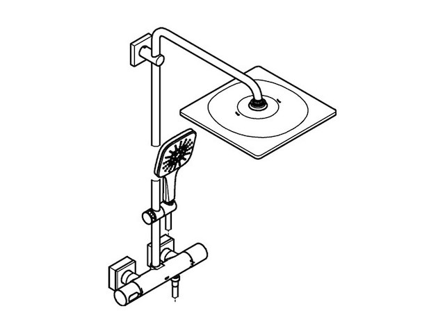 Grohe smartactive 310 regendouche mono cube chroom - afbeelding 2 van  2