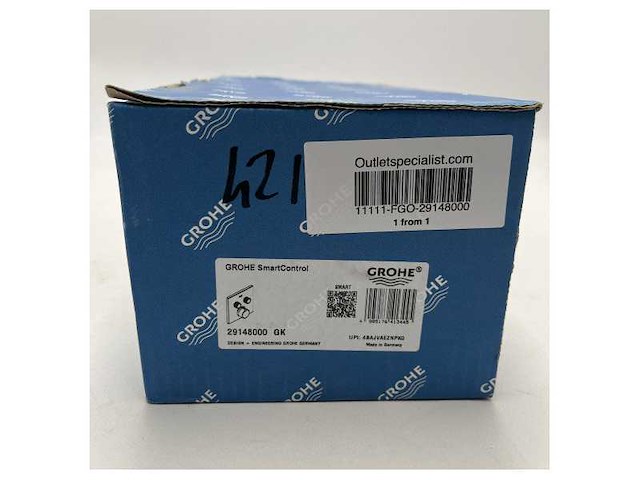 Grohe smartcontrol water flow control panel 29148000 ? durable chrome brass exterior for boats and yachts - afbeelding 2 van  2