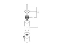 Grohe spa - allure new - toilet borstel - wc-borstelset - afbeelding 4 van  8