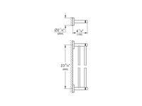 Grohe start dubbele handdoekhouder supersteel rvs - afbeelding 4 van  4
