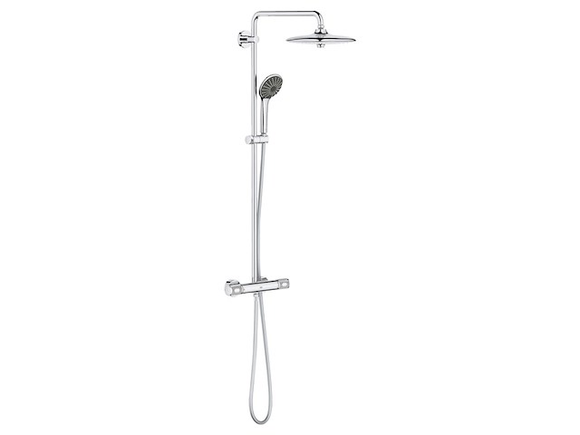Grohe vitalio 260 regendouche met thermostaatkraan chroom - afbeelding 1 van  4