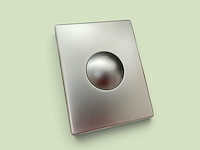 Grohedal bedieningspaneel mat chroom - afbeelding 1 van  3