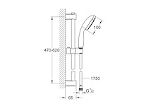 Grohevitalio start doucheset 10 cm met 2 standen chroom - afbeelding 2 van  4