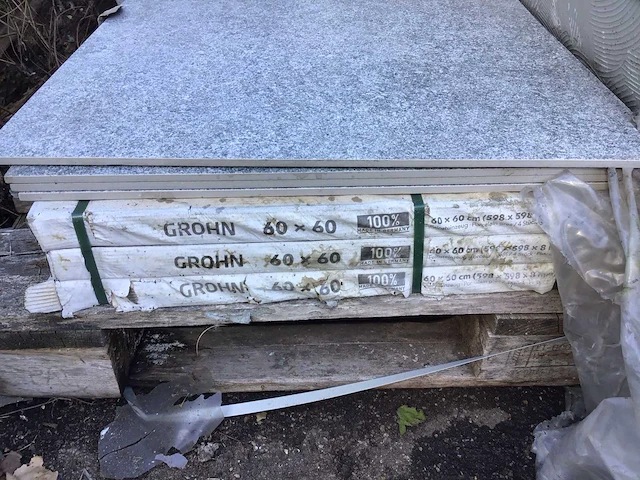 Grohn - gestip grijs - 60x60 cm - 23,04m2 - wandtegel - afbeelding 6 van  6