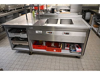 Groku kampen verrijdbare rvs dubbele au-bain-marie