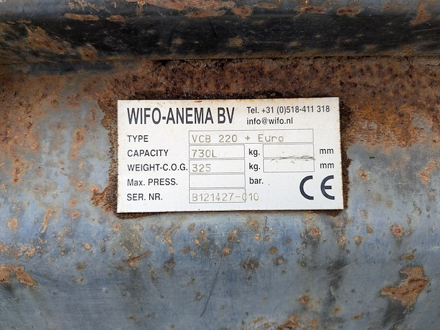 Grondbak, wifo, vcb 220 + euro - afbeelding 7 van  7