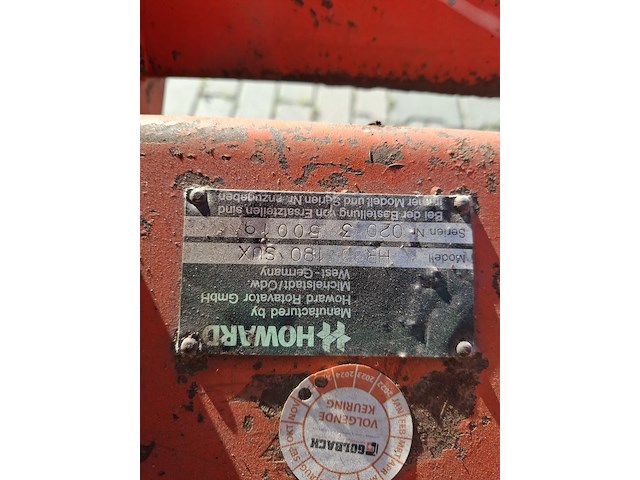Grondfrees, howard, hr20 180sux - afbeelding 7 van  9