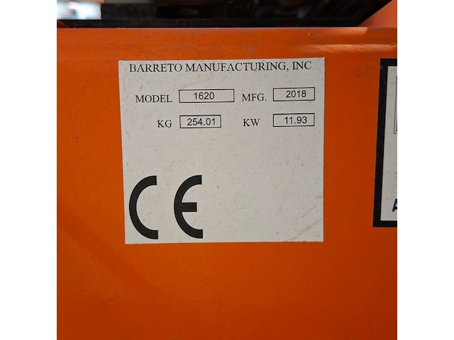 Grondfreesmachine - 15pk - benzine, barreto, e1620b, 2019 - afbeelding 8 van  18