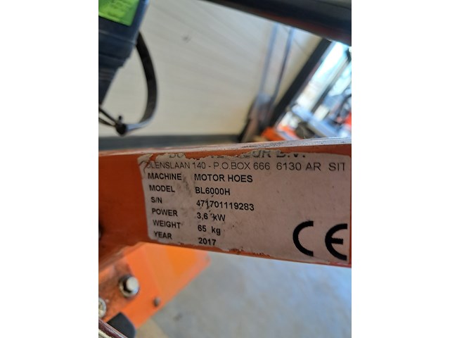 Grondfreesmachine - 5,5pk - benzine benassi, bl6000, bouwjaar 2017 - afbeelding 3 van  22