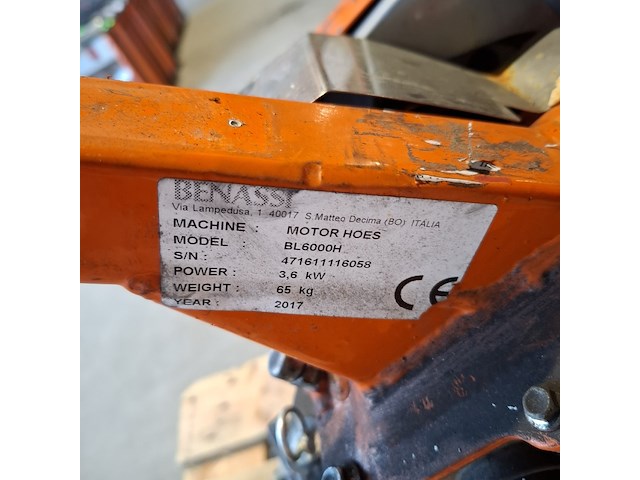 Grondfreesmachine - 5,5pk - benzine benassi, bl6000, bouwjaar 2017 - afbeelding 7 van  15