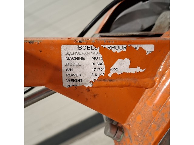 Grondfreesmachine - 5,5pk - benzine benassi, bl6000, bouwjaar 2017 - afbeelding 4 van  14