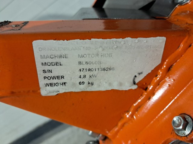 Grondfreesmachine - 5,5pk - benzine benassi, bl6000, bouwjaar 2019 - afbeelding 11 van  13