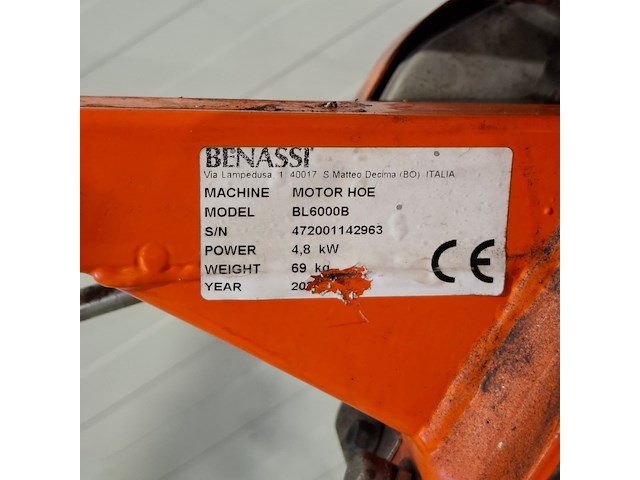 Grondfreesmachine - 5,5pk - benzine benassi, bl6000, bouwjaar 2020 - afbeelding 12 van  13