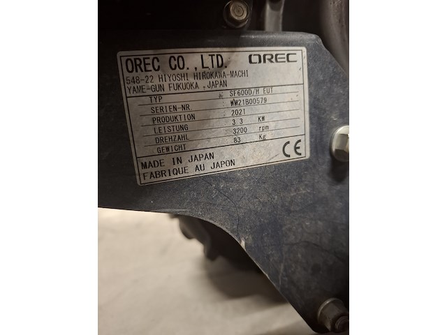 Grondfreesmachine - 6pk - benzine herkules / orec, sf600d, bouwjaar 2021 - afbeelding 12 van  13