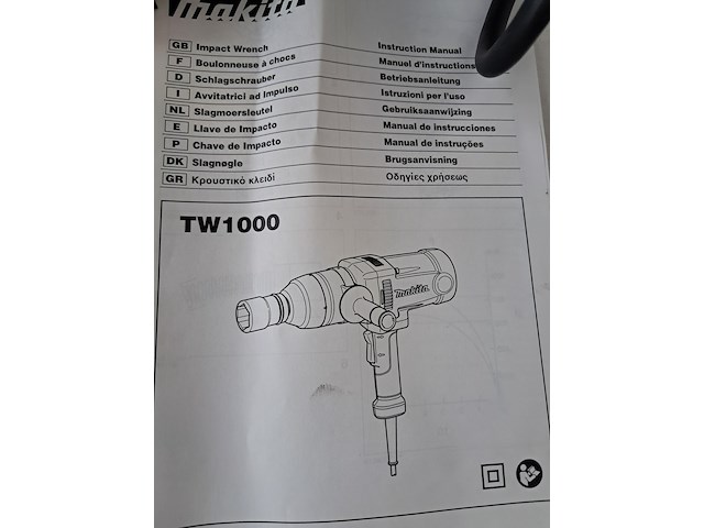 Grondschroefmachine - 230v makita, tw1000, bouwjaar 2022 - afbeelding 3 van  6