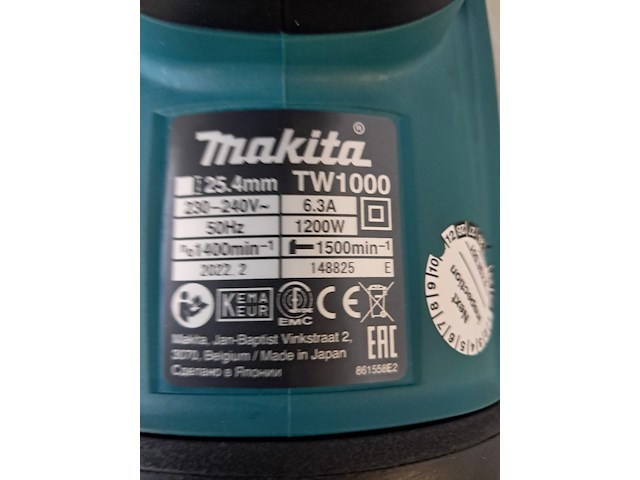 Grondschroefmachine - 230v makita, tw1000, bouwjaar 2022 - afbeelding 5 van  6