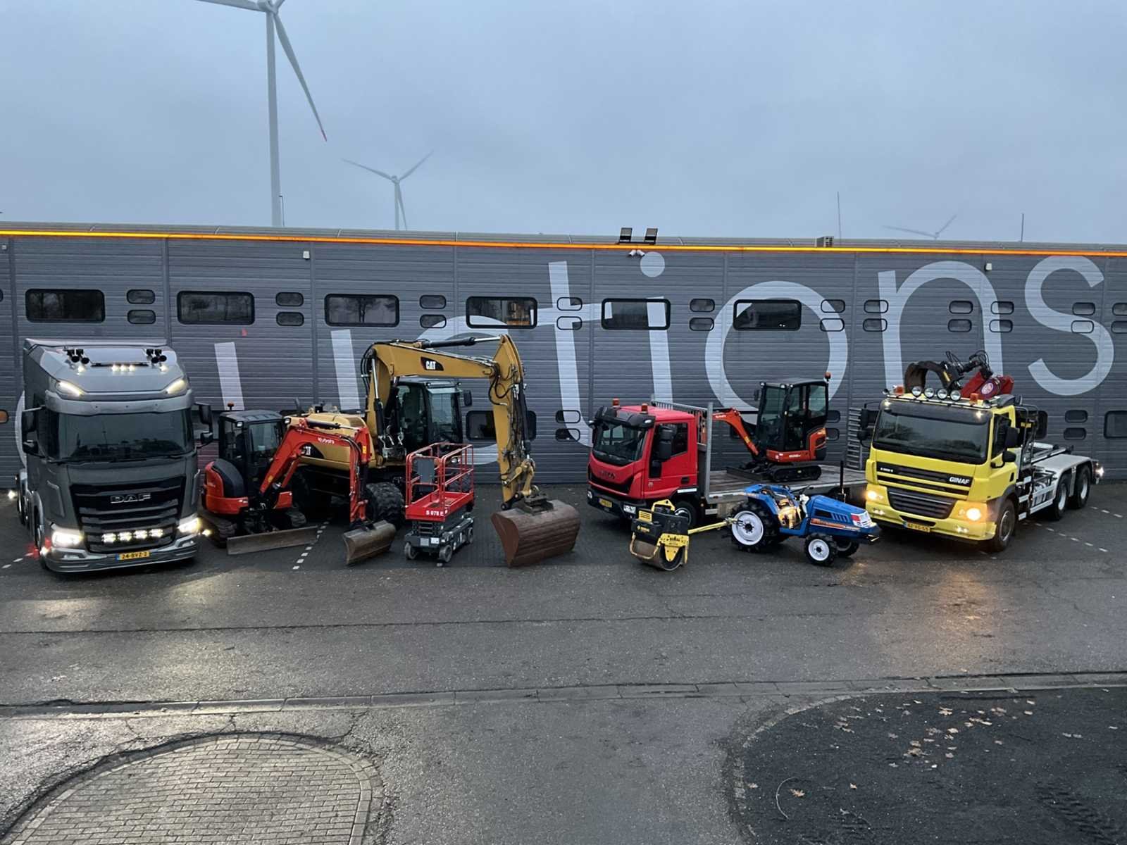 Grondverzetmachines, agrarisch- en transportmaterieel