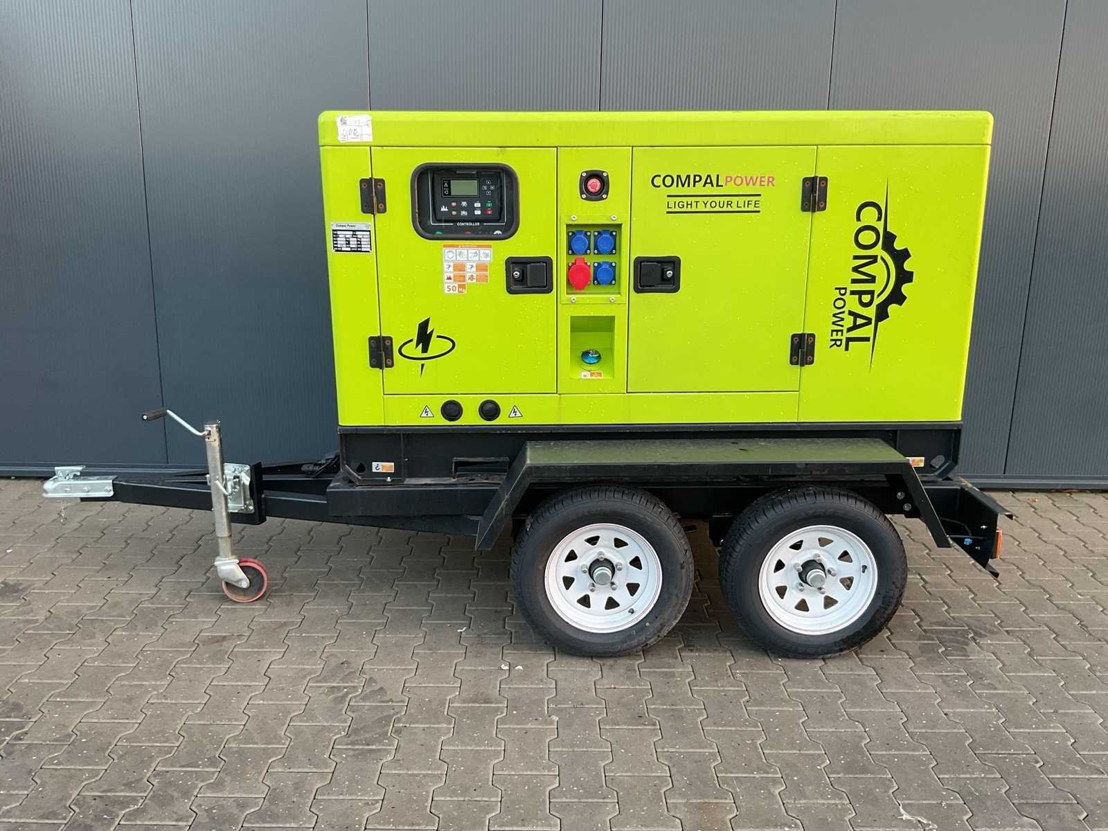 Grondverzetmachines, generatoren, opslagtenten en gereedschappen