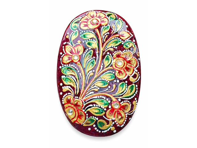 Groot decoratief | geverfd mineraal | 1064ct, robijnrood - afbeelding 2 van  6