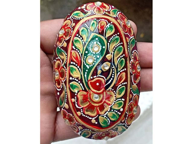 Groot decoratief | geverfd mineraal | 1064ct, robijnrood - afbeelding 3 van  6