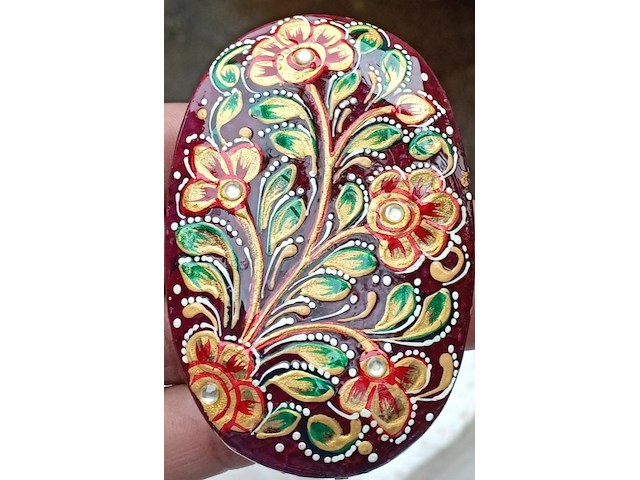 Groot decoratief | geverfd mineraal | 1064ct, robijnrood - afbeelding 6 van  6