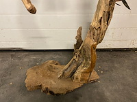 Groot decoratiestuk hangende aan teak hout - afbeelding 5 van  7