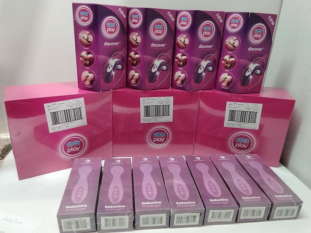Groot erotischverwenpakket o.a. durex play - afbeelding 1 van  7